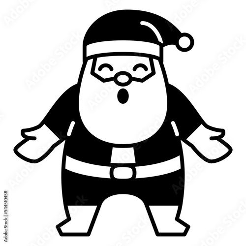 santa claus solid icon