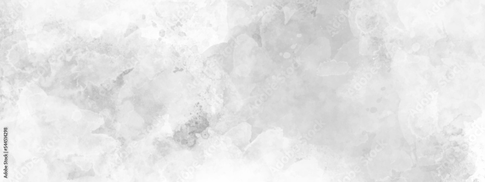 Silver ink and watercolor textures on white paper background. Paint ...