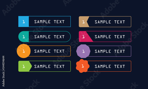 Digital callout titles set