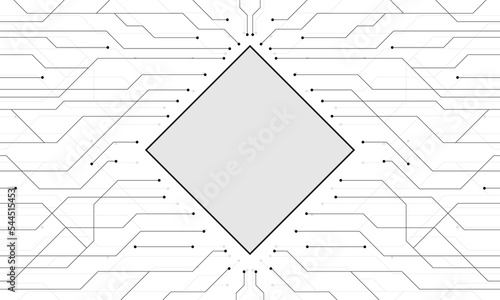 Circuit board electronics digital technology banner