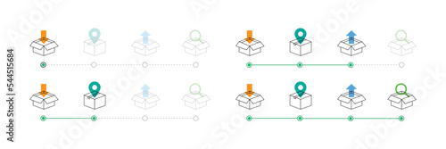 Delivery process icon