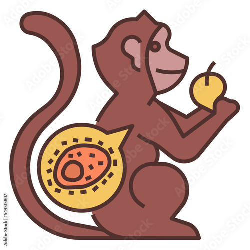 monkey crab icon