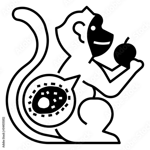 monkey crab icon