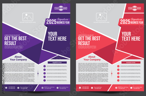 corporate business flayer template for using marketing and promotional purpose