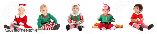 Collage of little babies in...