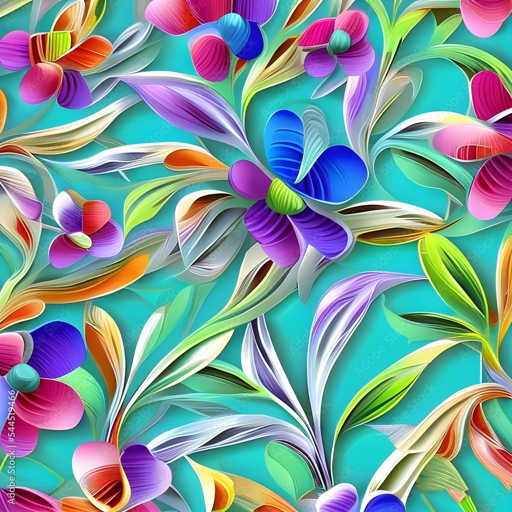 Floral trendy abstract background with 3d paper flowers. Spectacular pastel template of flower designs with leaves and petals. Natural blossom artwork features with multicolor and shapes. Digital art
Floral trendy abstract background with 3d paper flowers. Spectacular pastel template of flower designs with leaves and petals. Natural blossom artwork features with multicolor and shapes. Digital art
