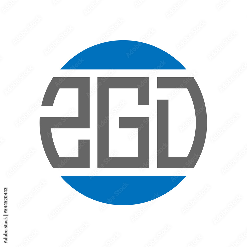 ZGD letter logo design on white background. ZGD creative initials circle logo concept. ZGD letter design. ZGD letter logo design on white background. ZGD creative initials circle logo concept. ZGD letter design.