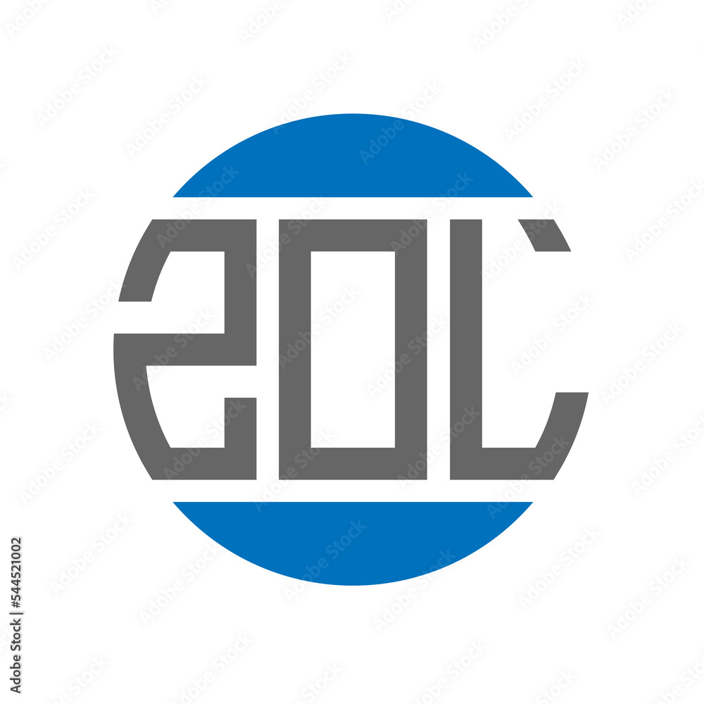 ZOL letter logo design on white background. ZOL creative initials ...