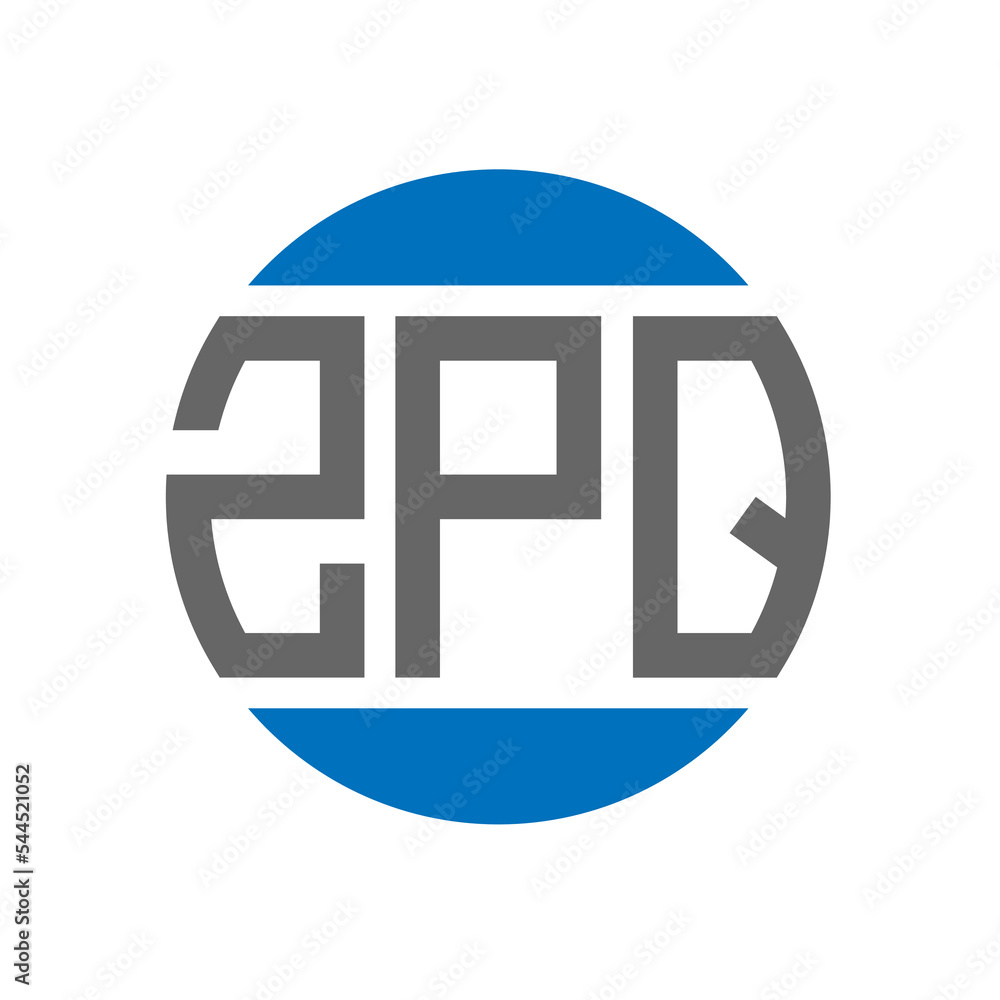 ZPQ letter logo design on white background. ZPQ creative initials circle logo concept. ZPQ letter design. ZPQ letter logo design on white background. ZPQ creative initials circle logo concept. ZPQ letter design.