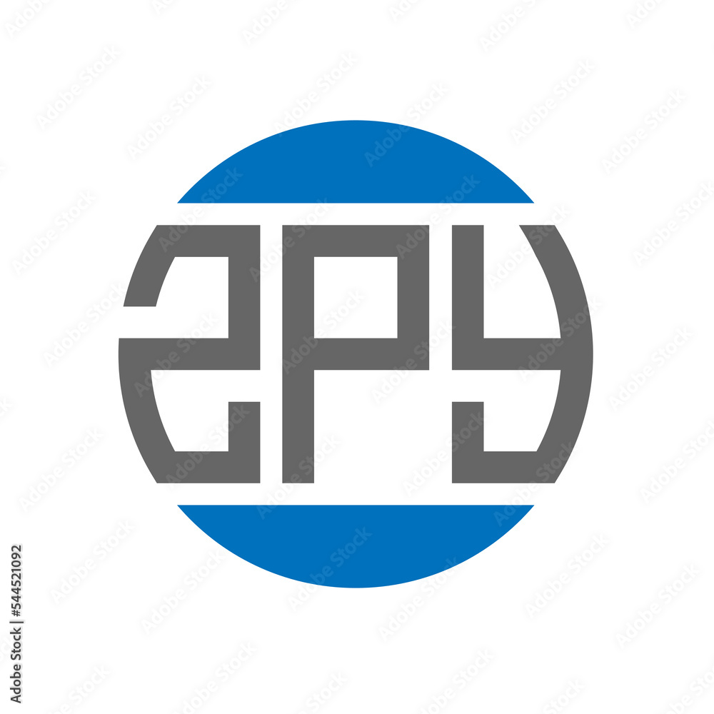 ZPY letter logo design on white background. ZPY creative initials circle logo concept. ZPY letter design. ZPY letter logo design on white background. ZPY creative initials circle logo concept. ZPY letter design.