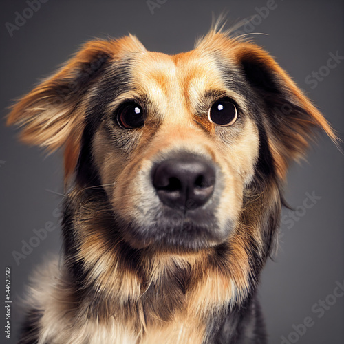 dog smiling, professional photography