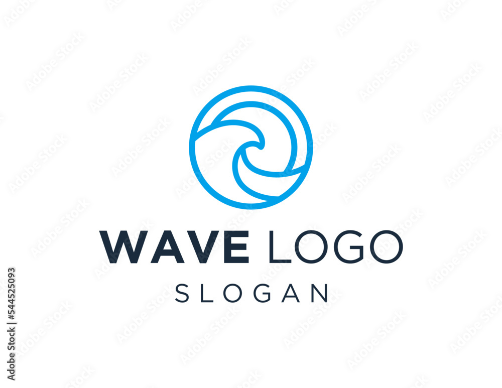 Logo design about Wave on a white background. made using the CorelDraw application. Logo design about Wave on a white background. made using the CorelDraw application.