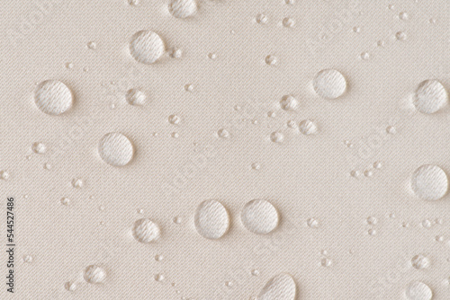 background texture beige fabric with water drops