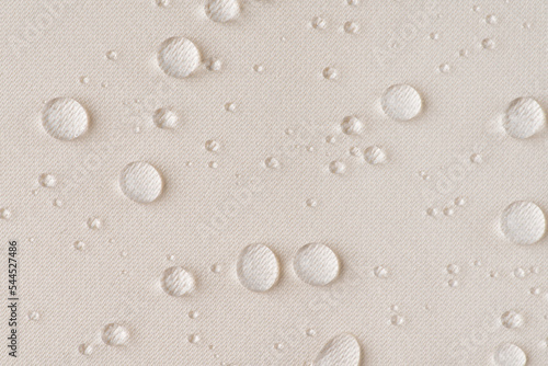 background texture beige fabric with water drops