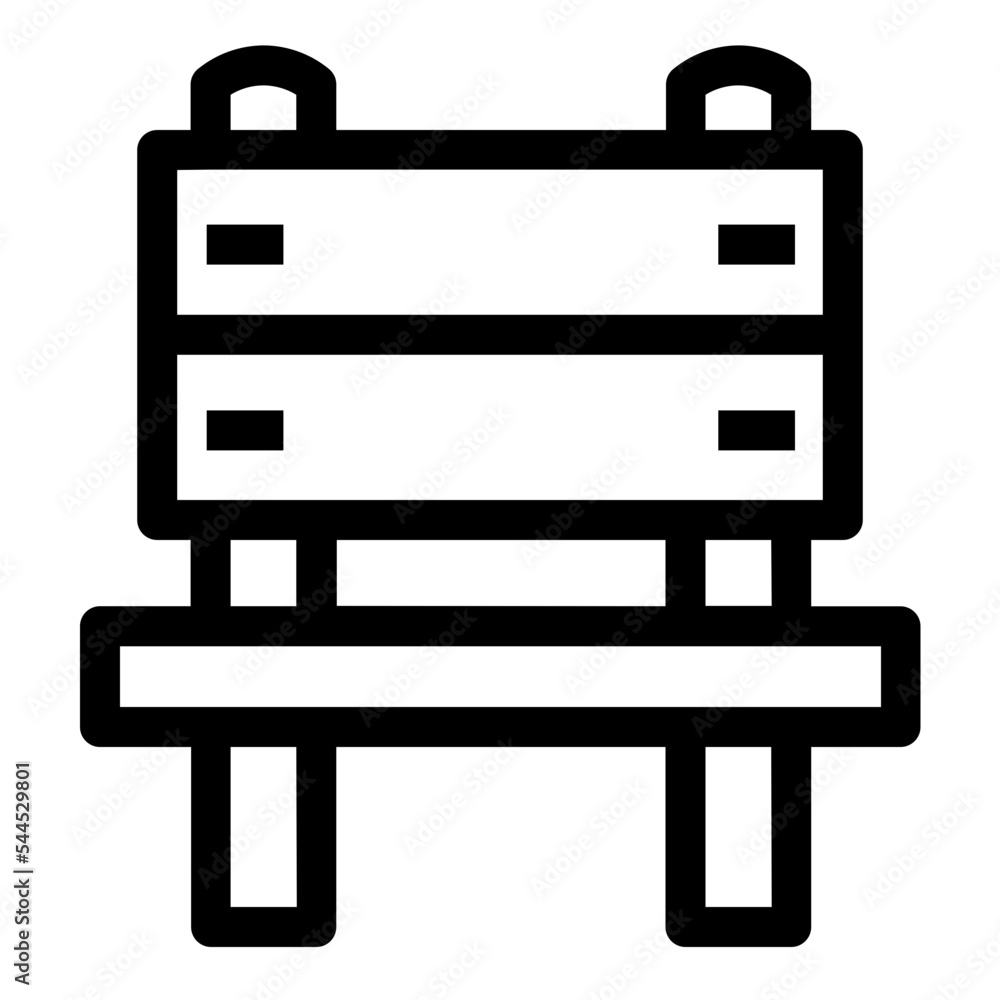 Bench Chair Furniture Households Interior Room Icon Bench Chair Furniture Households Interior Room Icon