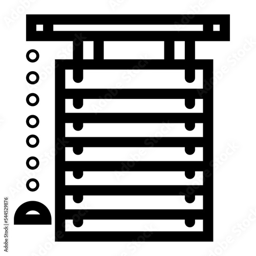 Blinds Curtains Interior Window Icon