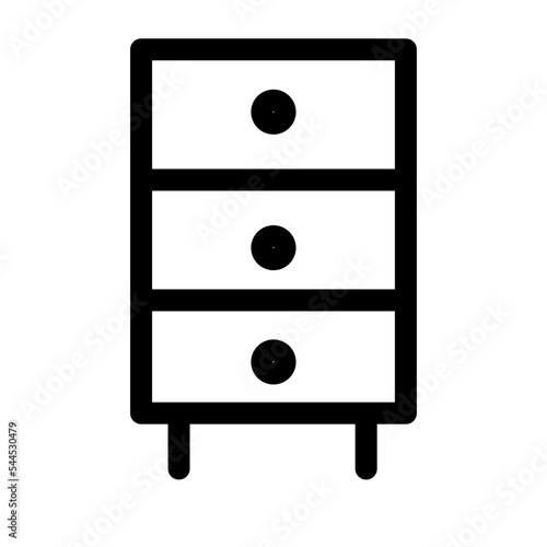 Boxes Cabinet Drawers Interior Icon