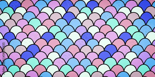 Abstract color scale pattern. Fish scale colorful texture.