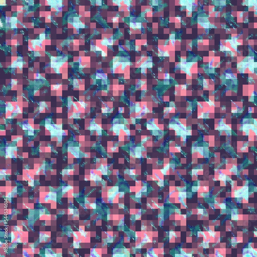 Abstract geometric pixels background. Endless mosaic texture. Background for web  textile  scrapbook paper