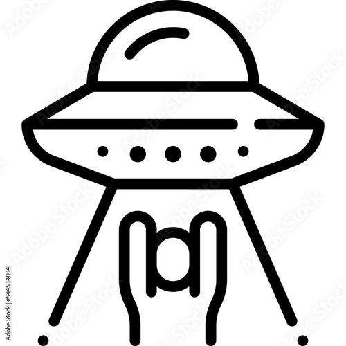 abduction line icon