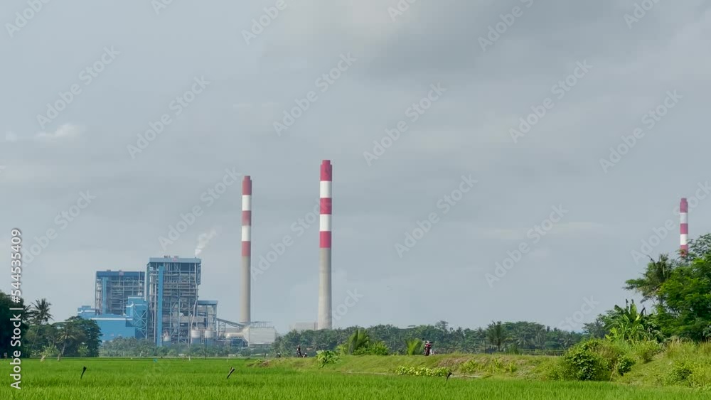 power station in the countryside power station in the countryside