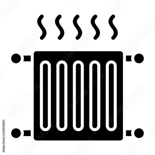 Central Heating Glyph Icon