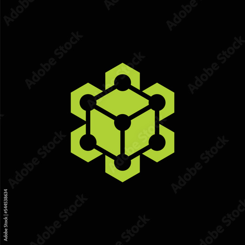 cube network link connection logo