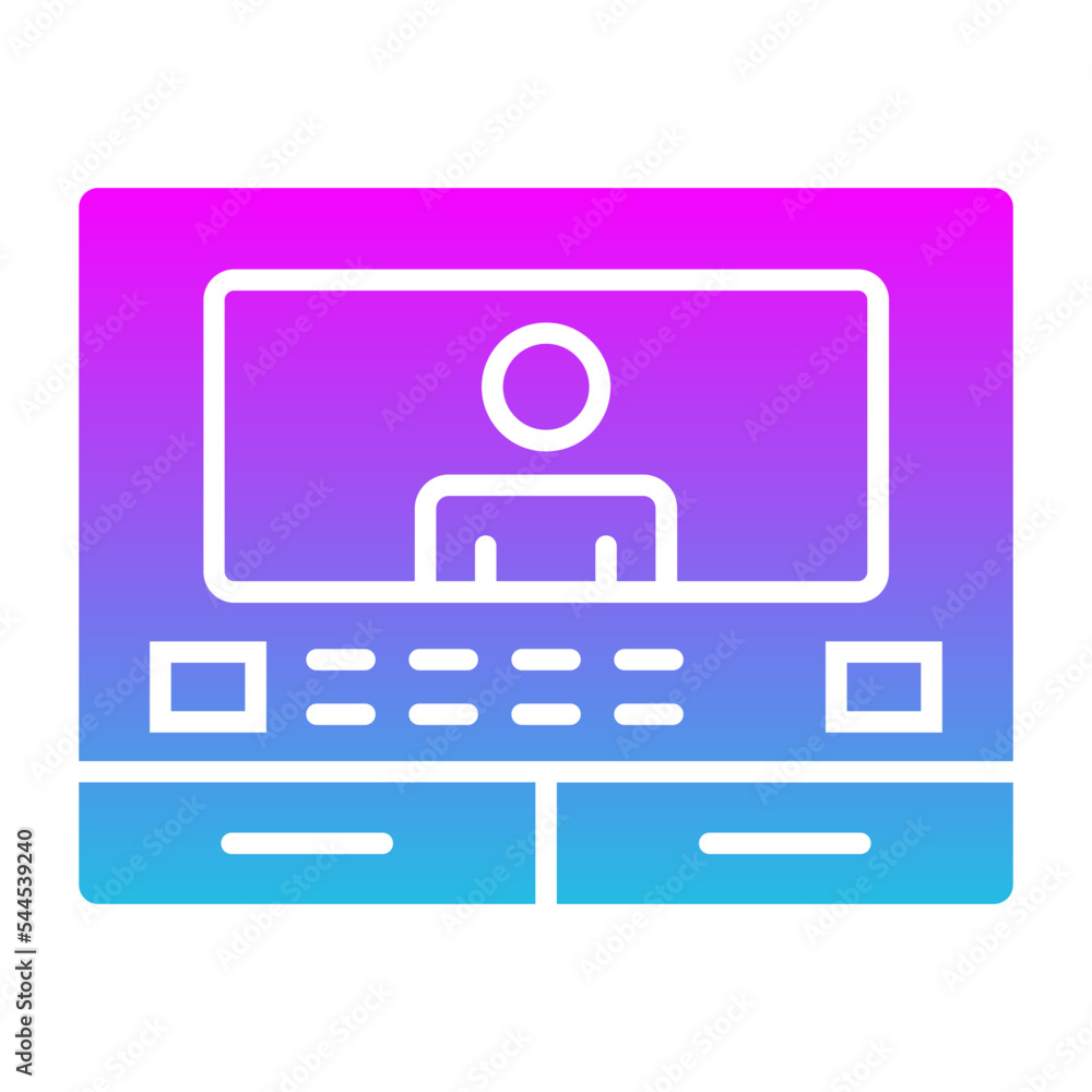 Intercom Glyph Gradient Icon Intercom Glyph Gradient Icon