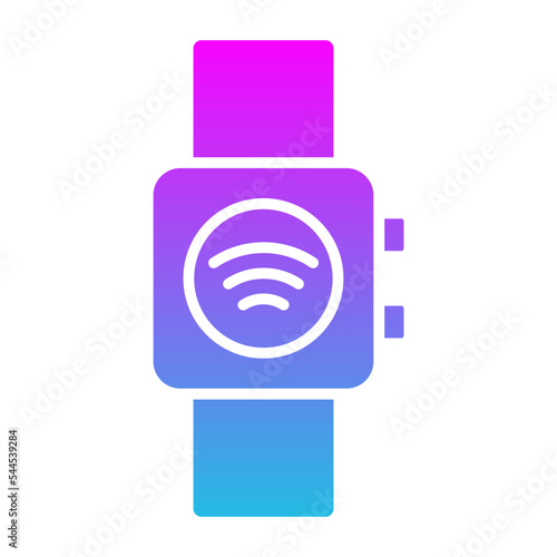Smart Watch Glyph Gradient Icon