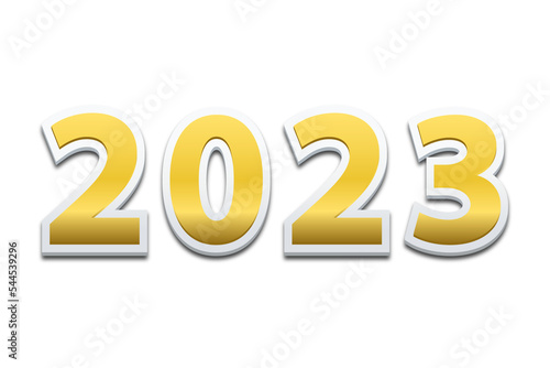 2023, 2023 concept, Happy New Year2023, Typography logo 2023, Celebration, 3D Colorful trendy, branding, banner, cover, card, social media, PNG