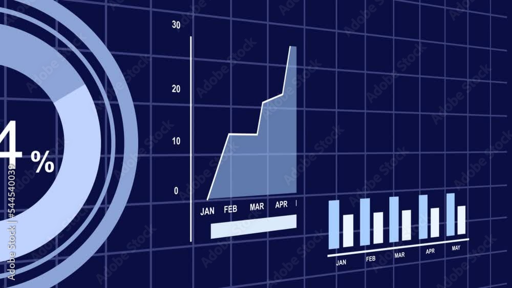3D animated bar graphs and pie charts slick, clean, elegant soft color ...