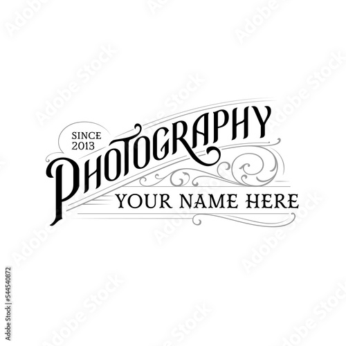 Vintage Photographer Logo
