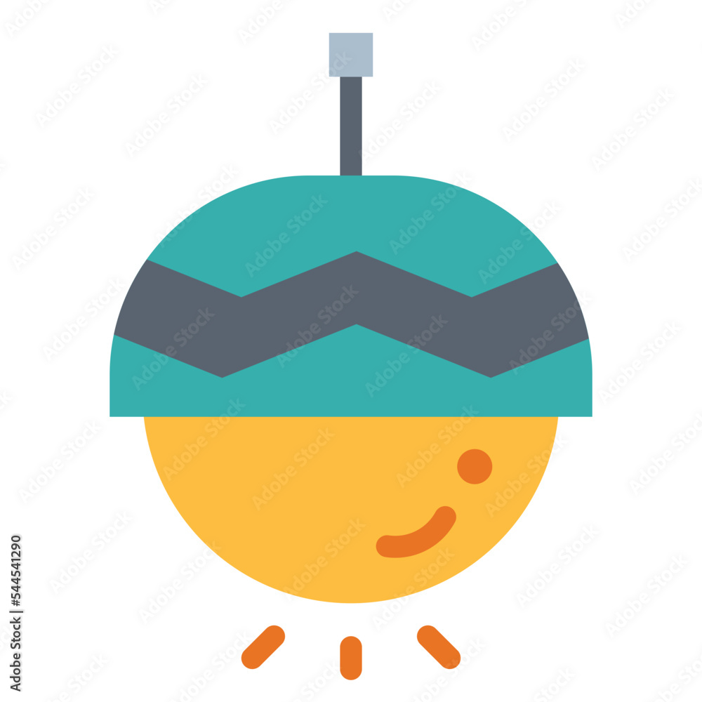 Obraz premium lamps flat icon style