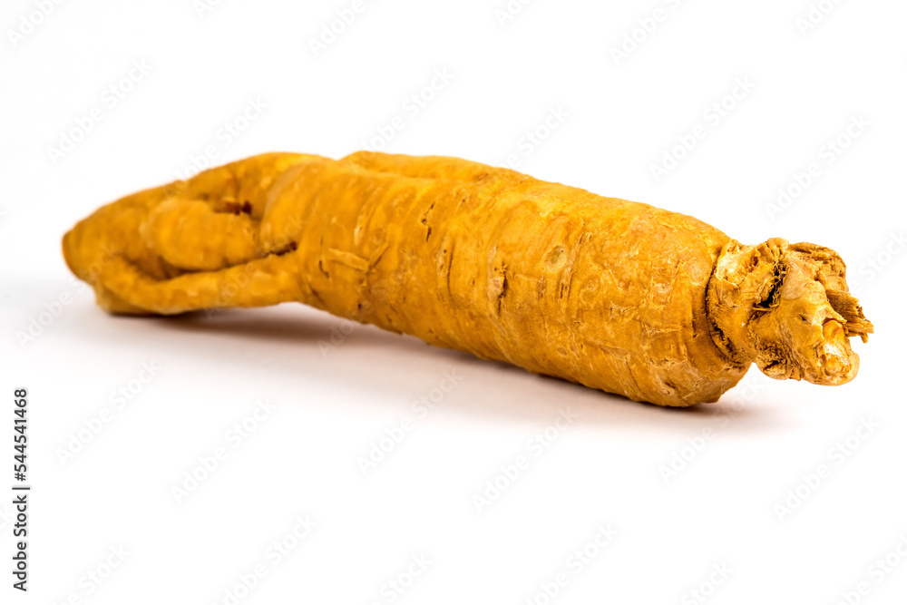 ginseng root on a white background ginseng root on a white background