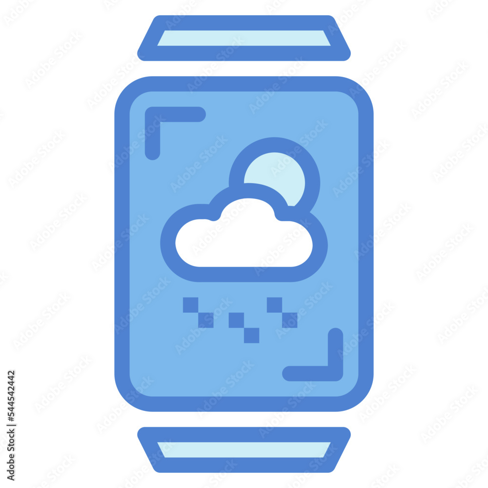 smartwatch two tone icon style