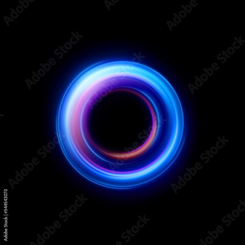 colorful elegant glowing circle on black background