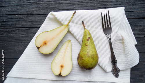 pear on a plate