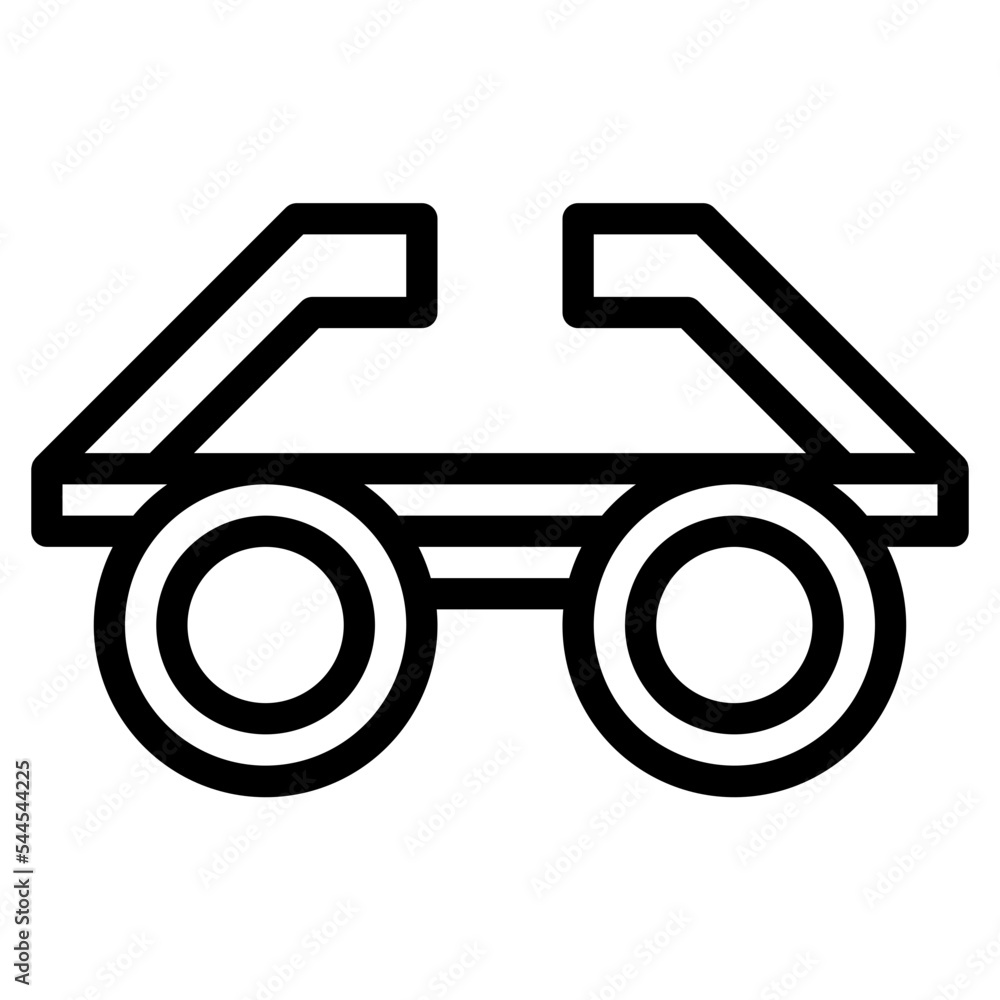 eyeglasses line icon style eyeglasses line icon style