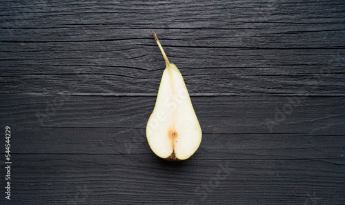 pear on wooden background