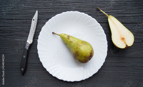 half of pear