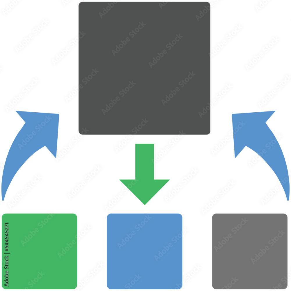 Networking Flat Illustration Networking Flat Illustration