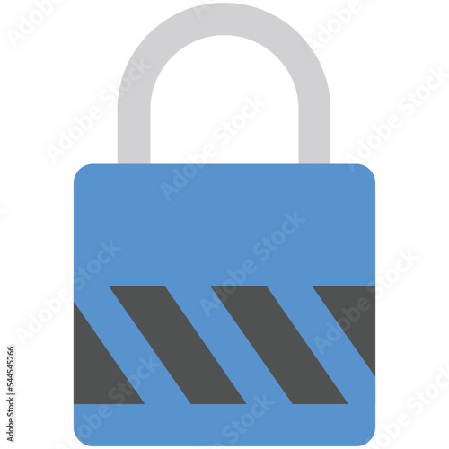 Lock Flat Illustration
