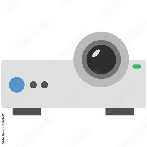 Projector Flat Illustration