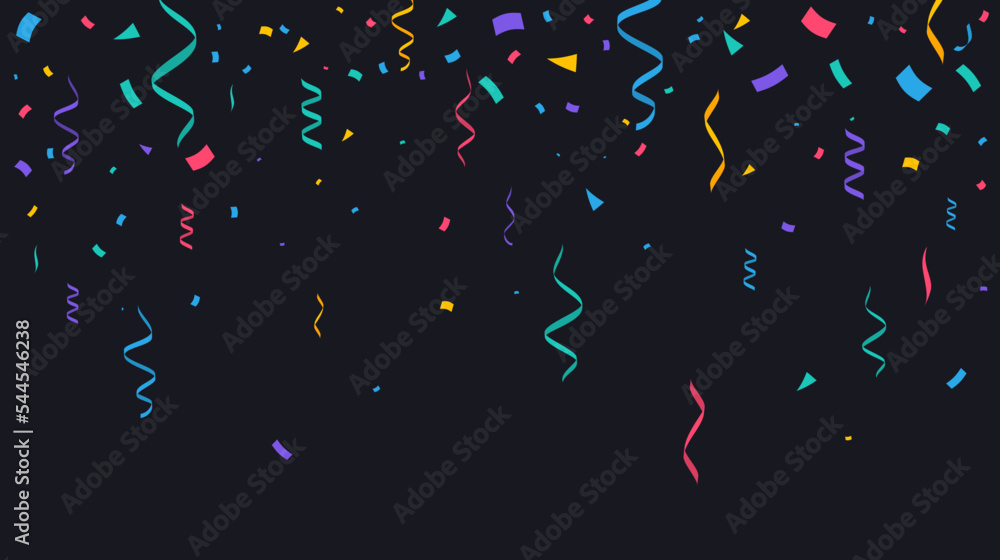 Confetti background. Festive backdrop. Party design with colorful confetti. Vector illustration Confetti background. Festive backdrop. Party design with colorful confetti. Vector illustration