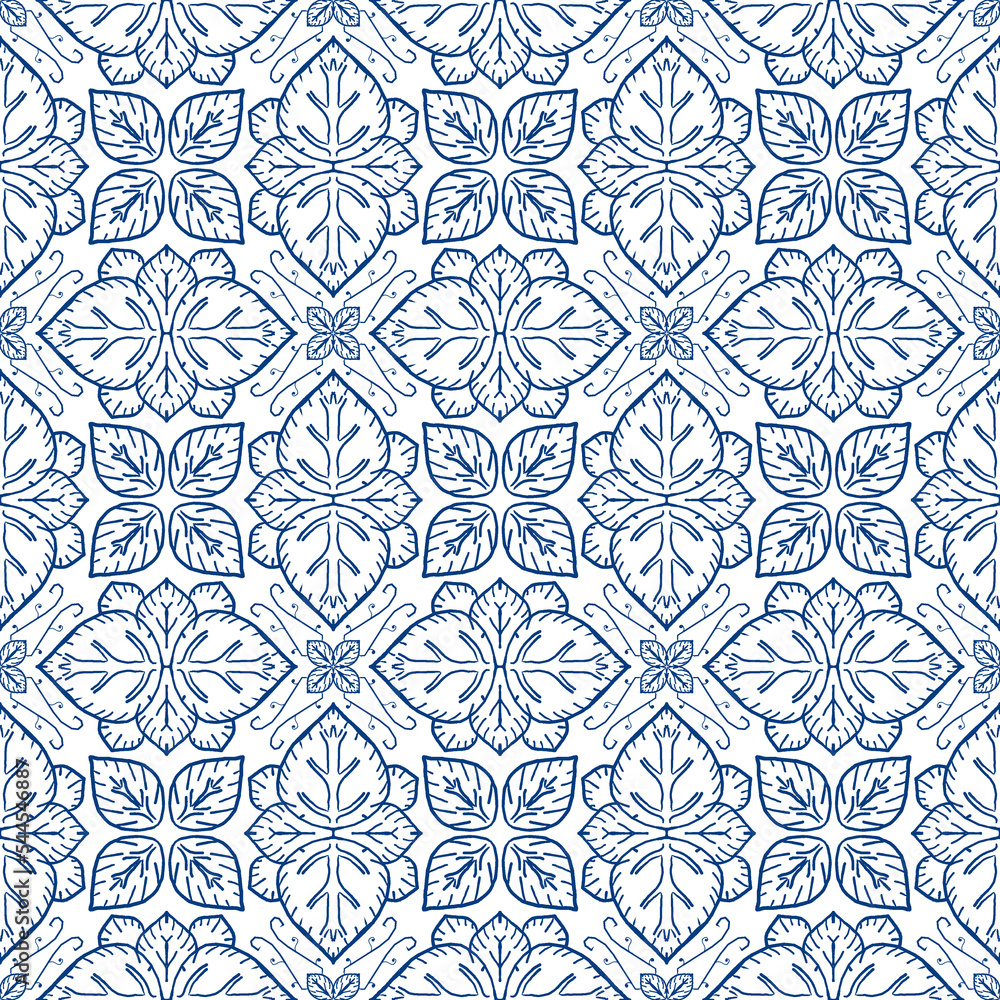 seamless pattern with leaf 