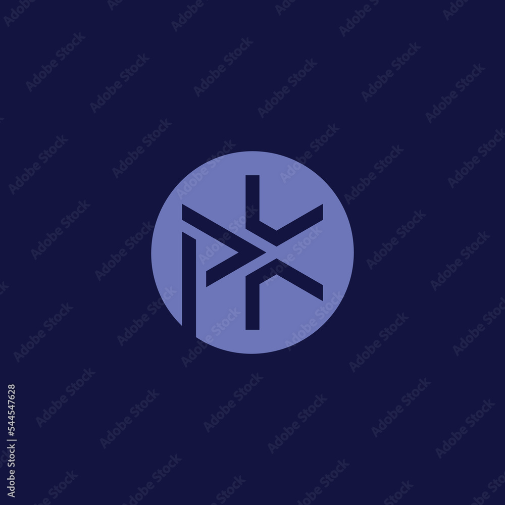 modern PK or KP logo. perfect combination of letter P and K. Stock Vector Adobe Stock