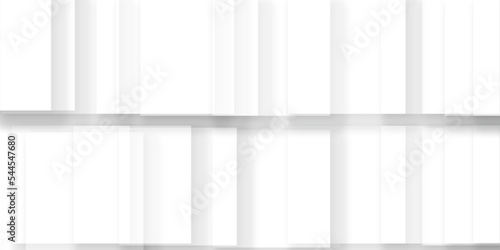 Abstract 3d background .  vector Illustration and graphic background abstract white and geometric texture, clean white color gradient grid squares lines and shiny groove of tiles art .