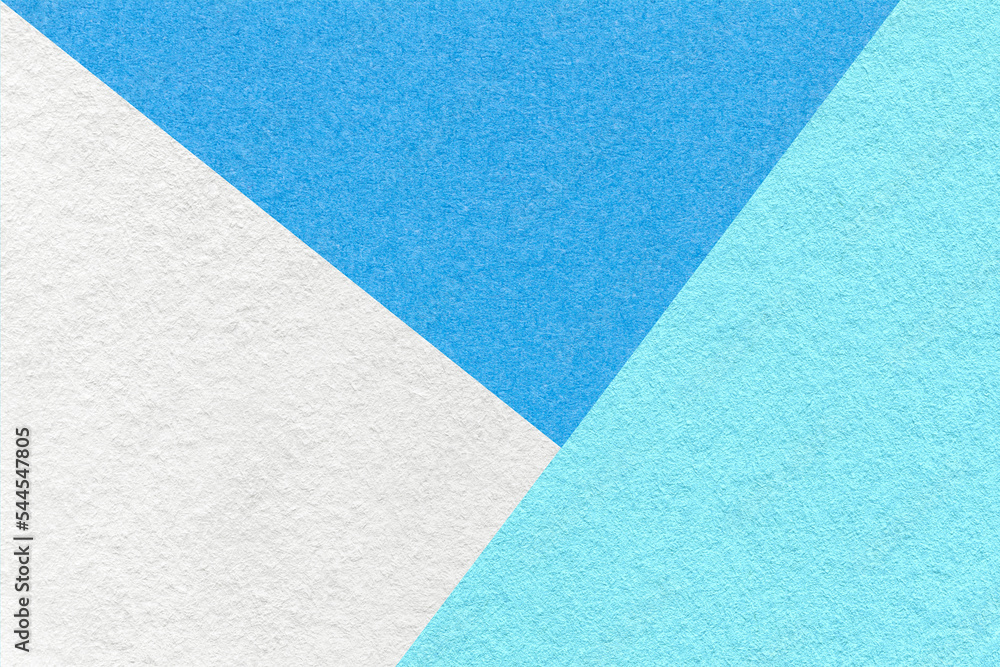 Texture of craft white, blue and sky shade color paper background, macro. Vintage abstract cerulean cardboard Texture of craft white, blue and sky shade color paper background, macro. Vintage abstract cerulean cardboard