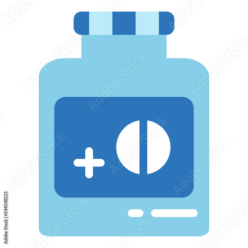 vitamins flat icon style