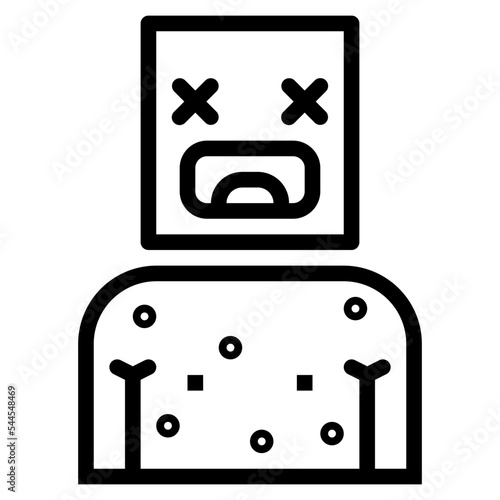 allergic line icon style